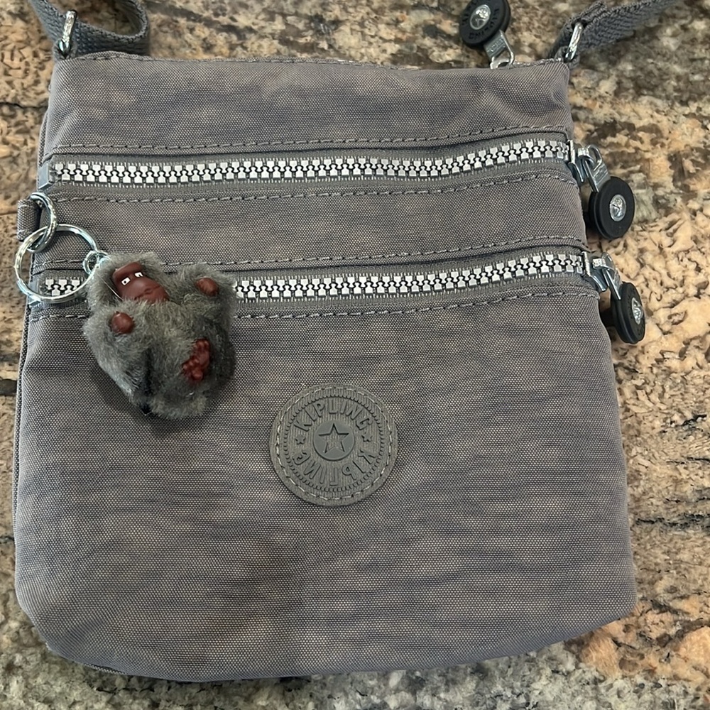 Gray Crossbody Mini Bag
